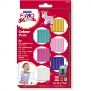 FIMO® Kids Clay, kompletterande färger, 6x42 g/ 1 förp.