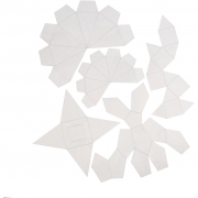 Gjutformar, transparent, geometriska former, H: 6-13 cm, 5 st./ 1 förp.