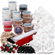 Klasset till polardjur av Foam Clay® , mixade färger, 1 set