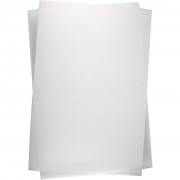 Krympplastark, Blank transparent, 20x30 cm, tjocklek 0,3 mm, 100 ark/ 1 förp.