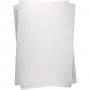 Krympplastark, Blank transparent, 20x30 cm, tjocklek 0,3 mm, 10 ark/ 1 förp.