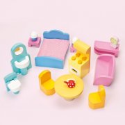 Dockhus Daisy Cottage med möbler från leksakstillverkaren Le Toy Van