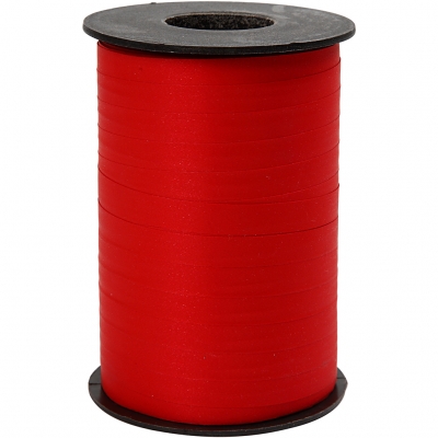 Presentband, röd, B: 10 mm, matt, 250 m/ 1 rl.