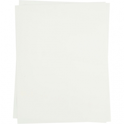 Transferark, vit, 21,5x28 cm, till ljusa och mörka textilier, 3 ark/ 1 förp.