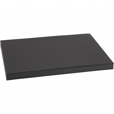 Färgad kartong, svart, A3, 297x420 mm, 200 g, 100 ark/ 1 förp.