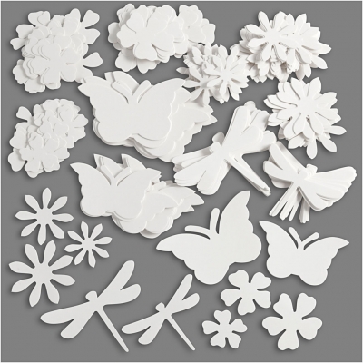 Sommarfigurer, vit, stl. 4,5-12 cm, 240 g, 362 st./ 1 förp.