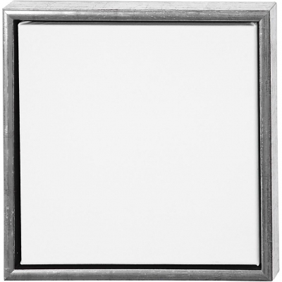 ArtistLine Canvas med ram, antiksilver, vit, djup 3 cm, stl. 34x34 cm, 360 g, 1 st.