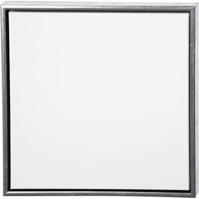 ArtistLine Canvas med ram, antiksilver, vit, djup 3 cm, stl. 54x54 cm, 360 g, 1 st.