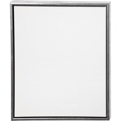 ArtistLine Canvas med ram, antiksilver, vit, djup 3 cm, stl. 54x64 cm, 360 g, 1 st.