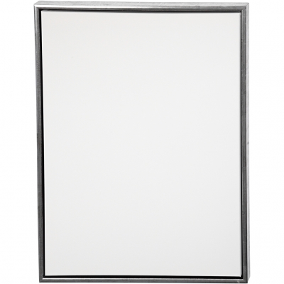 ArtistLine Canvas med ram, antiksilver, vit, djup 3 cm, stl. 64x84 cm, 360 g, 1 st.