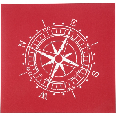 Screen stencil, Kompass, 20x22 cm, 1 ark