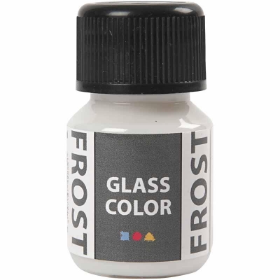 Glasfärg frost, vit, 30 ml/ 1 flaska