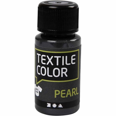 Textile Color, grå, pärlemor, 50 ml/ 1 flaska