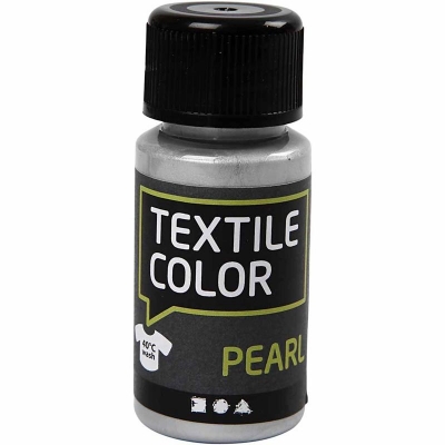 Textile Color, silver, pärlemor, 50 ml/ 1 flaska