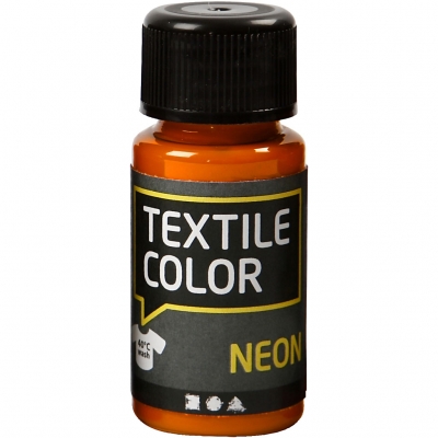 Textile Color textilfärg, neonorange, 50 ml/ 1 flaska