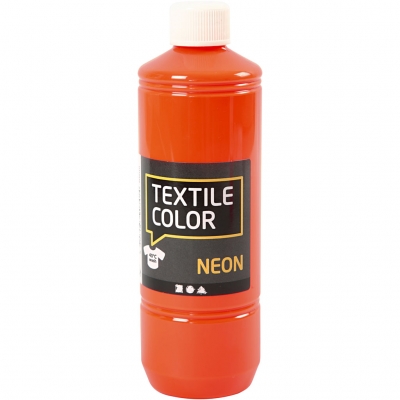 Textile Color textilfärg, neonorange, 500 ml/ 1 flaska