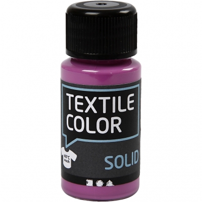 Textile Solid textilfärg, fuchsia, täckande, 50 ml/ 1 flaska