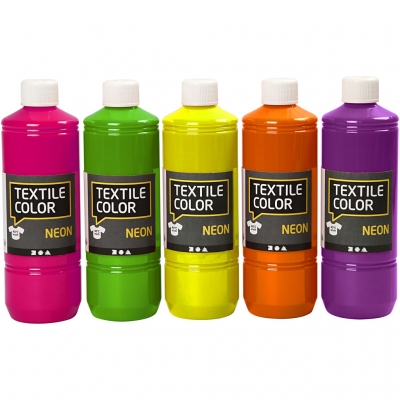 Textile Color textilfärg, mixade färger, 5x500 ml/ 1 förp.
