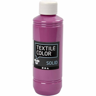 Textile Solid textilfärg, fuchsia, täckande, 250 ml/ 1 flaska