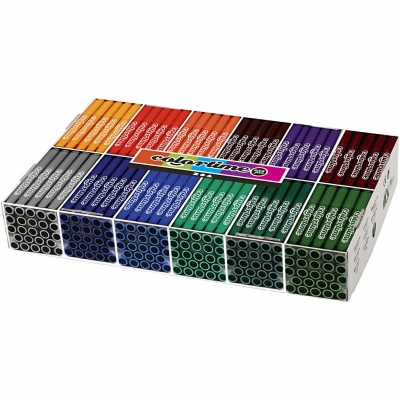 Colortime tuschpennor, kompletterande färger, spets 5 mm, 12x24 st./ 1 förp.