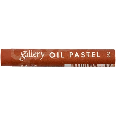 Gallery oljepastellkritor premium, rödbrun (237), L: 7 cm, tjocklek 11 mm, 6 st./ 1 förp.