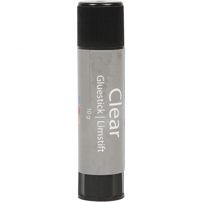 Clear limstift, Rund, 1 st., 10 g