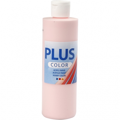 Plus Color hobbyfärg, soft pink, 250 ml/ 1 flaska