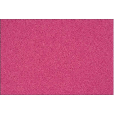 Hobbyfilt, rosa, 42x60 cm, tjocklek 3 mm, 1 ark