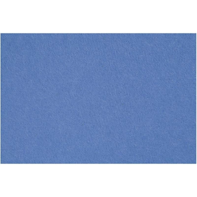 Hobbyfilt, blå, 42x60 cm, tjocklek 3 mm, 1 ark