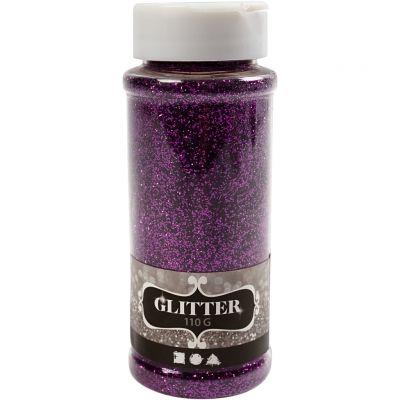 Glitter, lila, 110 g/ 1 burk