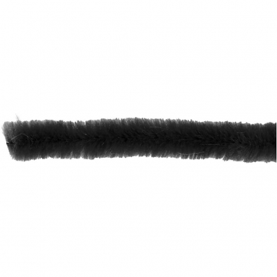Piprensare, svart, L: 30 cm, tjocklek 6 mm, 50 st./ 1 förp.