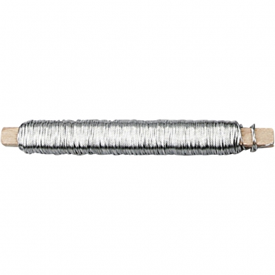 Spoltråd, silver, tjocklek 0,6 mm, 10x50 m/ 1 förp., 10x100 g