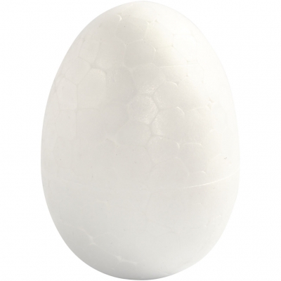 Ägg, vit, H: 4,8 cm, 100 st./ 1 förp.