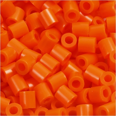Photo Pearls, orange klar (13), stl. 5x5 mm, Hålstl. 2,5 mm, medium, 6000 st./ 1 förp.