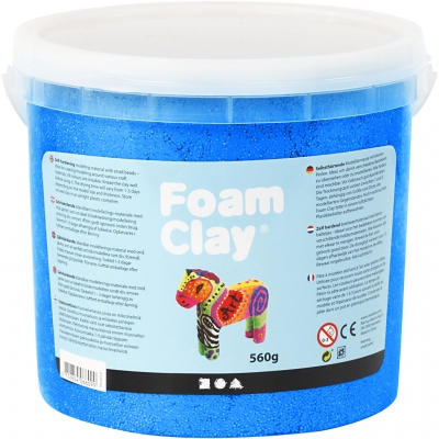 Foam Clay® , blå, metallic, 560 g/ 1 hink