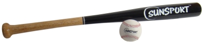 Basebollträ med boll, 86 cm